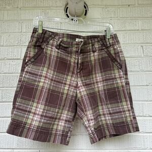 Maurices Y2K Plaid Bermuda Shorts